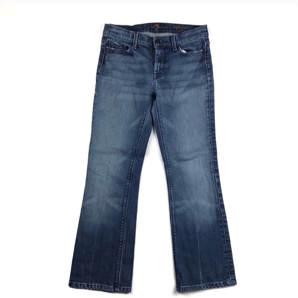 7 For All ManKind High-waisted Cropped Jeans